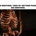 I do this a lot | LITTLE BROTHER: *DIES BY GETTING PUNCHED*
BIG BROTHER: | image tagged in gifs,funny,memes,pain,oh wow are you actually reading these tags,stop reading the tags | made w/ Imgflip video-to-gif maker