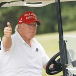 Old Donald Trump thumbs up