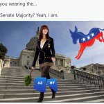 Democrats wearing the Senate majority