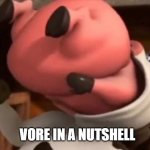 deviantart and fur affinity in a crappy nutshell | VORE IN A NUTSHELL | image tagged in barnyard vore,deviantart,vore | made w/ Imgflip meme maker