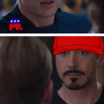 MAGA vs. RINO Captain America Civil War meme