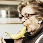 TOP Old woman smoking banana JPP