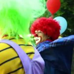 clown fight GIF Template