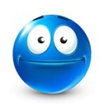 blue emoji face