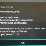 Nintendo Switch Error Code 2813