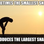 Inspiration at its finest | SOMETIMES THE SMALLEST SNEEZE; PRODUCES THE LARGEST SHART | image tagged in exhausted,inspirational,funny,shart,sneeze | made w/ Imgflip meme maker