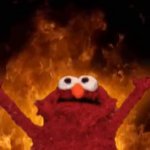 Elmo in hell GIF Template