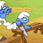 Schtroumpf menuisier et schtroumpf à lunette GIF Template