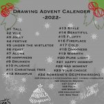 ADVENT CALENDER (drawing prompts really)