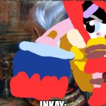 Potion maker!!! | GOURGEIST: GOURGEIST! (CAULDRON’S READY INKAY!); INKAY: *READS STEP TWO* | image tagged in wizard cauldron | made w/ Imgflip meme maker