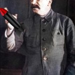 Stalin missile | GULAG? | image tagged in stalin,communism,hitler,soviet union,italian,kim jong un | made w/ Imgflip meme maker