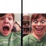 Screaming Kid Happy Kid template