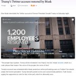 Elon Musk restores Trump's Twitter account