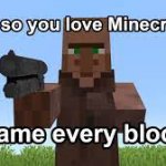 Oh so you like Minecraft? template