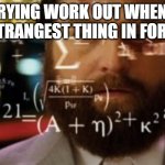 Strangest things in Fornite Meme | TRYING WORK OUT WHEN L SEE STRANGEST THING IN FORTNITE | image tagged in calculating meme,fortnite meme | made w/ Imgflip meme maker