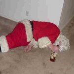 Drunk santa