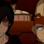 Zuko and Aang looking at each other meme