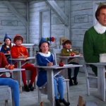 Buddy the elf in classroom