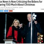 Fox News criticizing the Bidens for caring too much Christmas