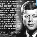 JFK quote labor