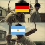 German and argentina after lose | image tagged in first time meme full | made w/ Imgflip meme maker