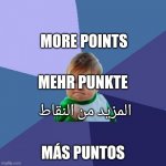 "More points" in 5 different countys