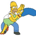 Homer and Marge Dancing Transparent Background