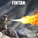 Flame War Squirrel | FINTAN: | image tagged in flame war squirrel | made w/ Imgflip meme maker