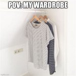 Sigma Males Only | POV: MY WARDROBE | image tagged in empty wardrobe | made w/ Imgflip meme maker