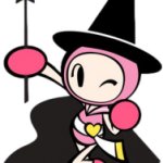 Pink Bomber as a witch