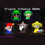 Triple-BamSona (CONCEPT) | image tagged in fnf triple trouble template | made w/ Imgflip meme maker