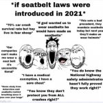 Seatbelt laws 2021