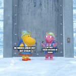 Thank You Best Friend | MY BEST 
FRIEND OFFERING ME
THEIRS; ME WHOSE LUNCH JUST 
GOT STOLEN | image tagged in the snow fort,backyardigans,lunch,school,besties | made w/ Imgflip meme maker