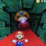 Wario Apparition chasing Mario meme