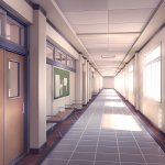 DDLC school hallway