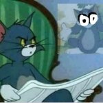 Lost my mind but tom | image tagged in interrupting tom's read,friday night funkin,tom and jerry | made w/ Imgflip meme maker