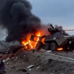 Russian AFV Burning