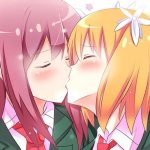 ANIME GIRLS KISSING template