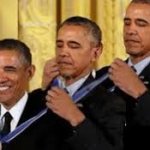 Obama awarding himself 3 times