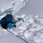 man alpinist fall hole mountain GIF Template