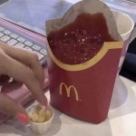 Ketchup with a side of fries meme