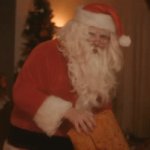 Ho Ho Homicide | SANTA Shhhhhhhhh No witnesses | image tagged in gifs,memes,funny,santa,hold up,christmas | made w/ Imgflip video-to-gif maker