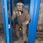 Porta potty clown