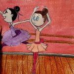 Ballerinas drawing | image tagged in drawing,art,ballerina,ballet,dancing,cartoon | made w/ Imgflip meme maker