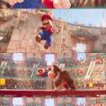 Mario pounded by Donkey Kong meme