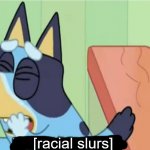 bluey saying racial slurs meme