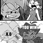 K.O. | WHAT IS MY PURPOSE?? what is my purpose... YOU WIN; K.O | image tagged in fnf slap,awesome | made w/ Imgflip meme maker