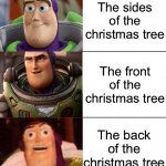 So true | The sides of the christmas tree; The front of the christmas tree; The back of the christmas tree | image tagged in better best blurst lightyear edition,best better blurst,memes,funny,funny memes,so true memes | made w/ Imgflip meme maker