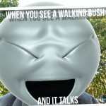 When you see a bush