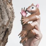 hand puppet with tree
